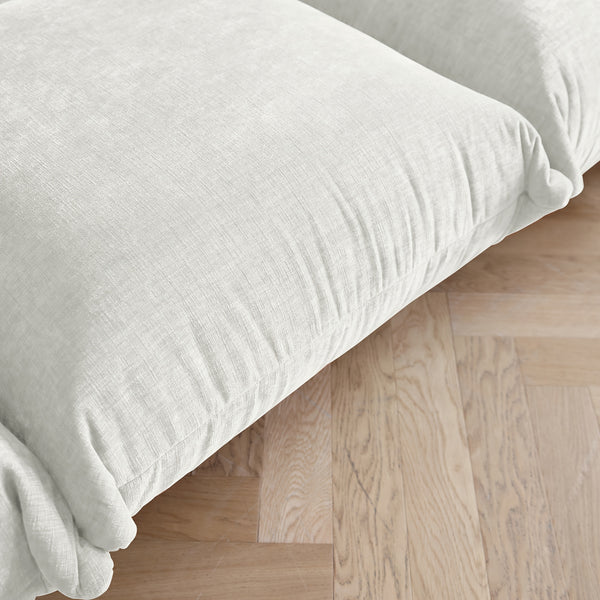 Modern Chenille Loveseat Mid-Century Modern Chenille Loveseat | Upholstered Beige Sofa for Living Room, Apartment, Office