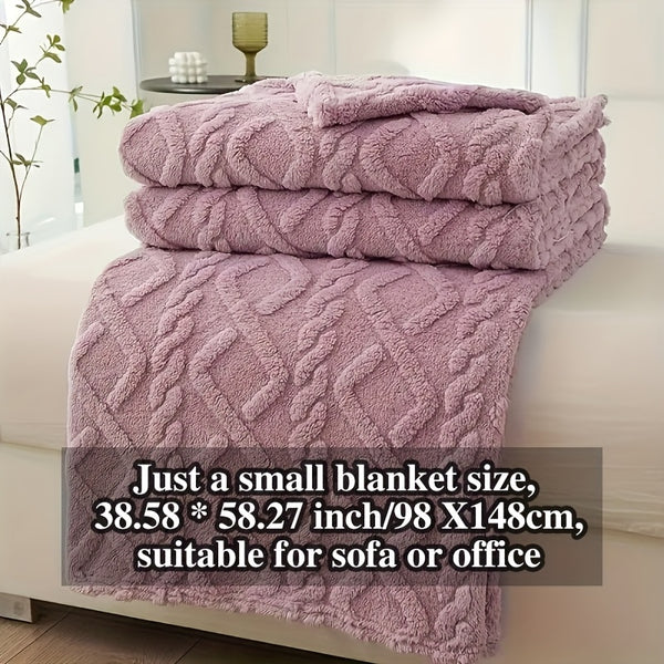1pc Extra Thick Plush Fleece Blanket - Ultra Soft Luxury Bedspread\u002FThrow - All-Season Couch, Bed, Travel - Beige, Brown, Gray, Blue, Green, Pink, Black, White, - Elegant Home Decor in Neutral Tones - Cozy Warmth for Modern Interiors - Lamb Fleece wit