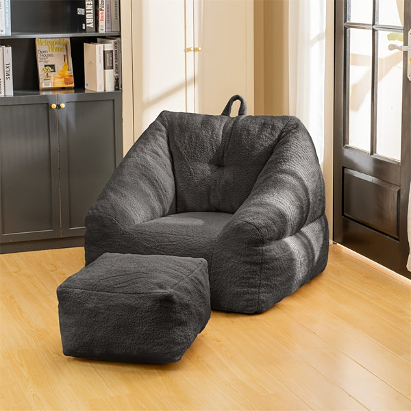 Bean Bag Chair With Filler, Bean Bag Sofa With Tufted Soft Stuffed Filling, Fluffy And Lazy Sofa, Comfy Cozy BeanBag Chairs With Memory Foam For Dorm, Apartment, Living Room