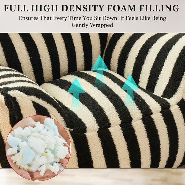 Giant Bean Bag Chairs For Adults With Filling Plush Fluffy Bean Bag Single Sofa And Loveseat With Armrest, Lounge Lazy Floor BeanBag Chair, Cozy Fluffy Couch For Living Room, Bedroom & Dorm