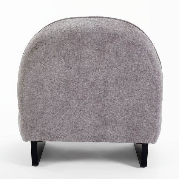 SOGES Armless Accent Chair, Modern Single Sofa With Solid Legs & Thick Cushion, Comfortable Side Chair For Living Room, Bedroom, Beige