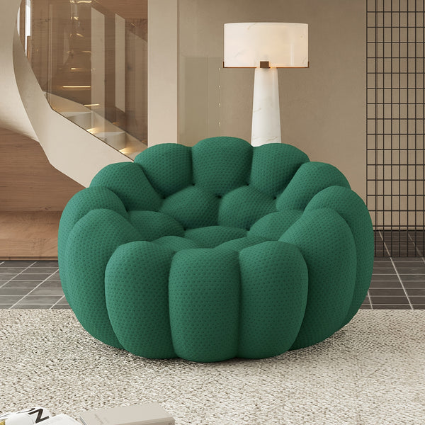Comfy Upholstered Sofa, Mesh Fabric Floor Sofa, 3D Honeycomb Shape Modern Couch For Living Room, Office, Apartment