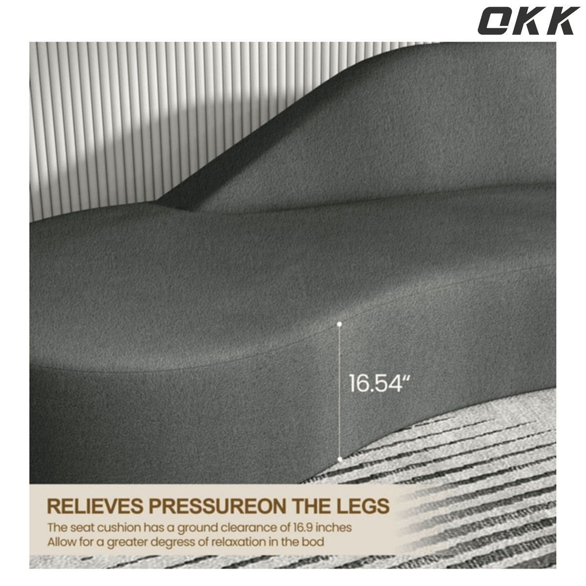 Modern Curved Sectional Sofa - Plush Cream Luxury Couch, Extra Comfort Large Loveseat with Storage, Minimalist Design for Small Space, Living Room, Apartment, and Home Theater