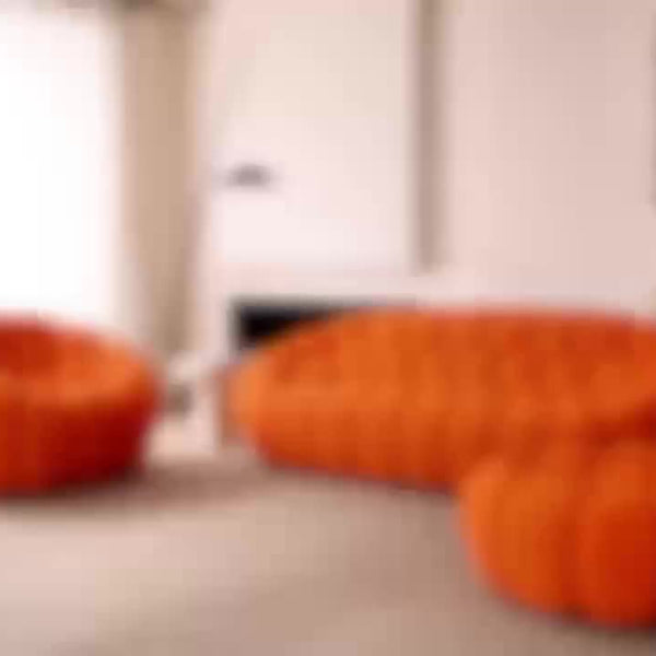 Comfy Upholstered Sofa, Mesh Fabric Floor Sofa, 3D Honeycomb Shape Modern Couch For Living Room, Office, Apartment