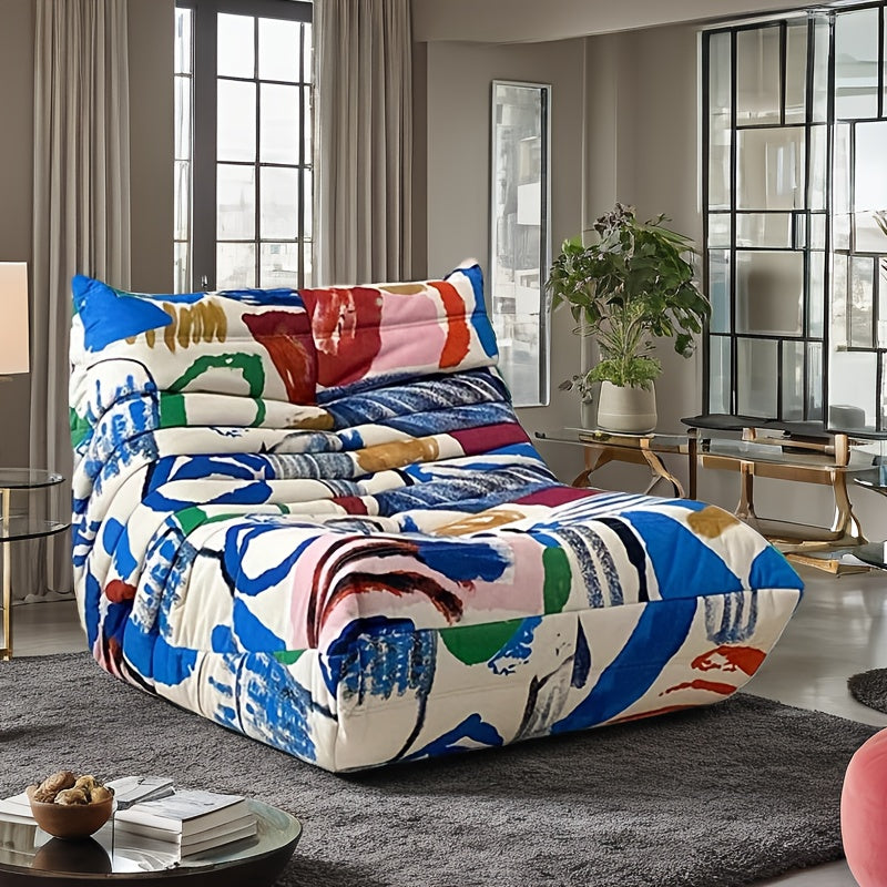 Colorful Lazy Sofa, Bean Bag Chair, Living Room Specialty Sofa, Single Leisure Chair, Sponge-filled Upholstered Sofa, Fireplace Chair, Single Sofa