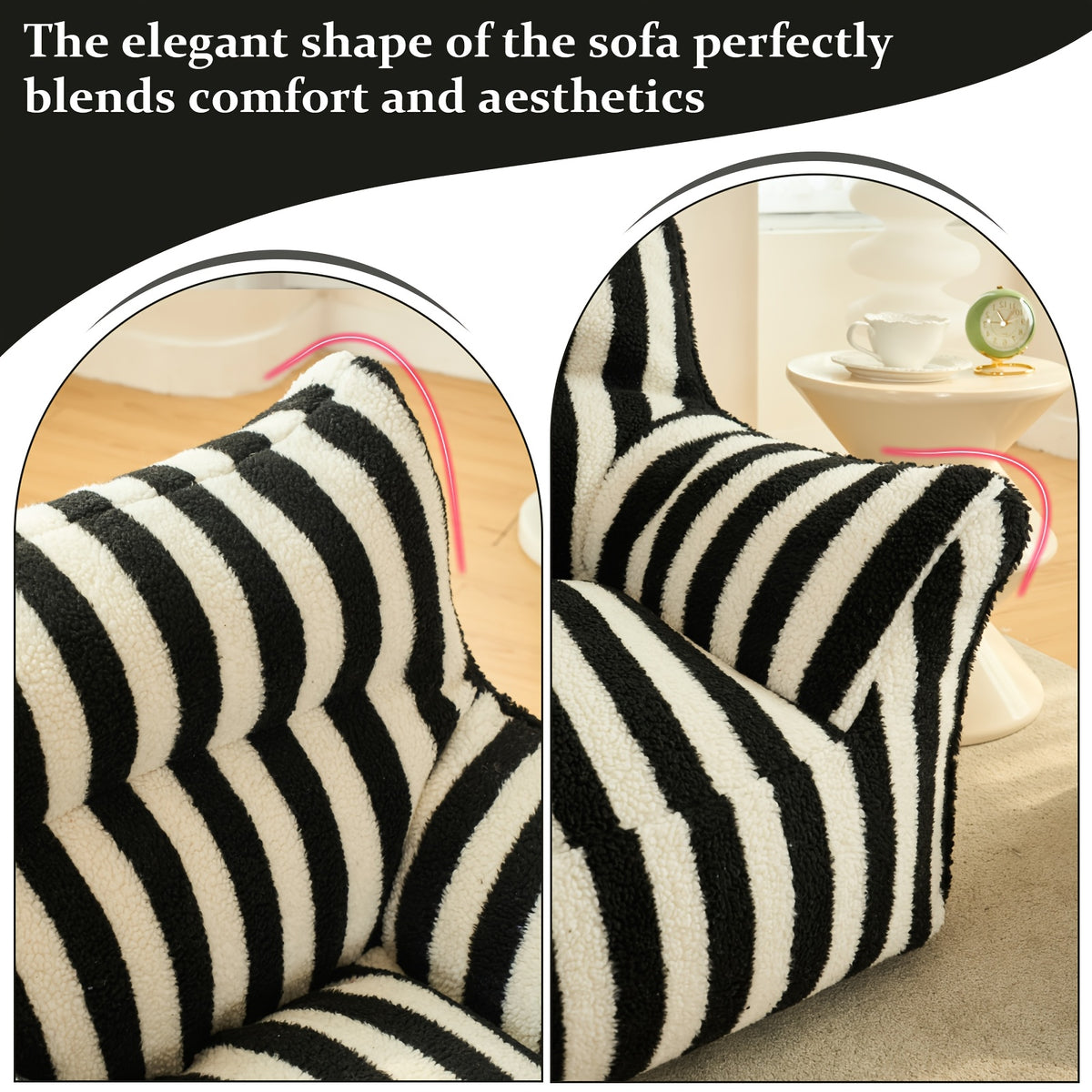 Giant Bean Bag Chairs For Adults With Filling Plush Fluffy Bean Bag Single Sofa And Loveseat With Armrest, Lounge Lazy Floor BeanBag Chair, Cozy Fluffy Couch For Living Room, Bedroom & Dorm