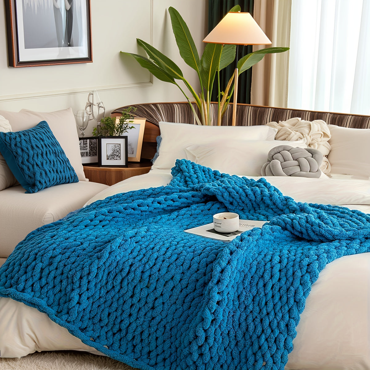 Super Soft And Comfortable Blanket, Thick Blanket Warm And Simple Fashionable Blanket Decoration Sofa Bed Bedroom 51x63 Inches 3 Pounds