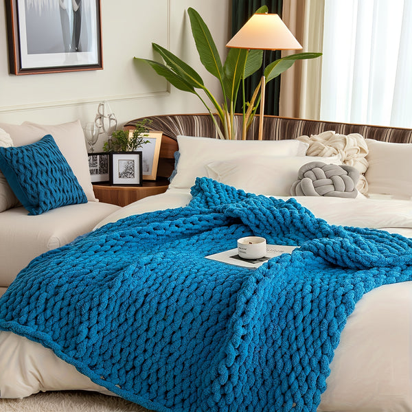 Super Soft And Comfortable Blanket, Thick Blanket Warm And Simple Fashionable Blanket Decoration Sofa Bed Bedroom 51x63 Inches 3 Pounds