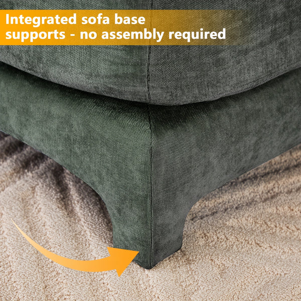 The Three-piece Suede Sofa Bed Is Equipped with Ergonomically Designed Lumbar Support Cushions And Deep Seating, Suitable for Living Rooms, Guest Rooms, And Apartments.