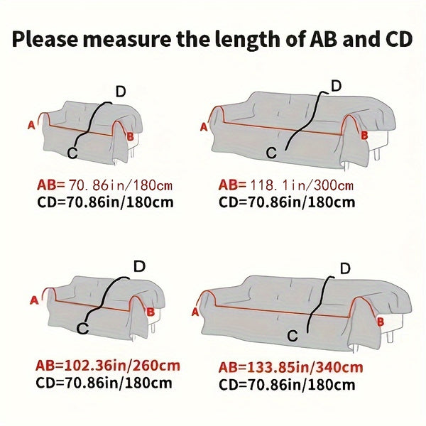 One Piece of Thickened Polar Velvet Sofa Towel, Suitable for All Seasons, Pet Friendly, Anti-Cat Scratch, Dust Protection, Cushion Cover, Can Be Used as Office Resting Blanket, Nap Blanket, Shawl, Suitable for Kitchen and Living Room Sofa Cover