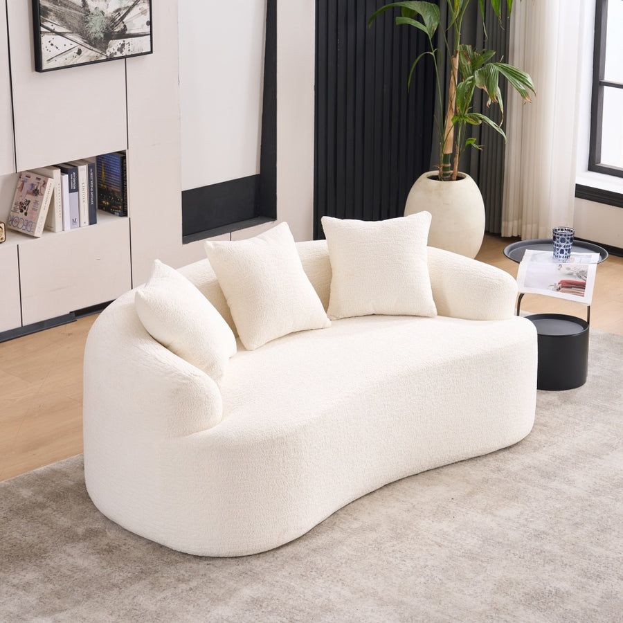 Ly-025s Curved Loveseat Sofa - 65\