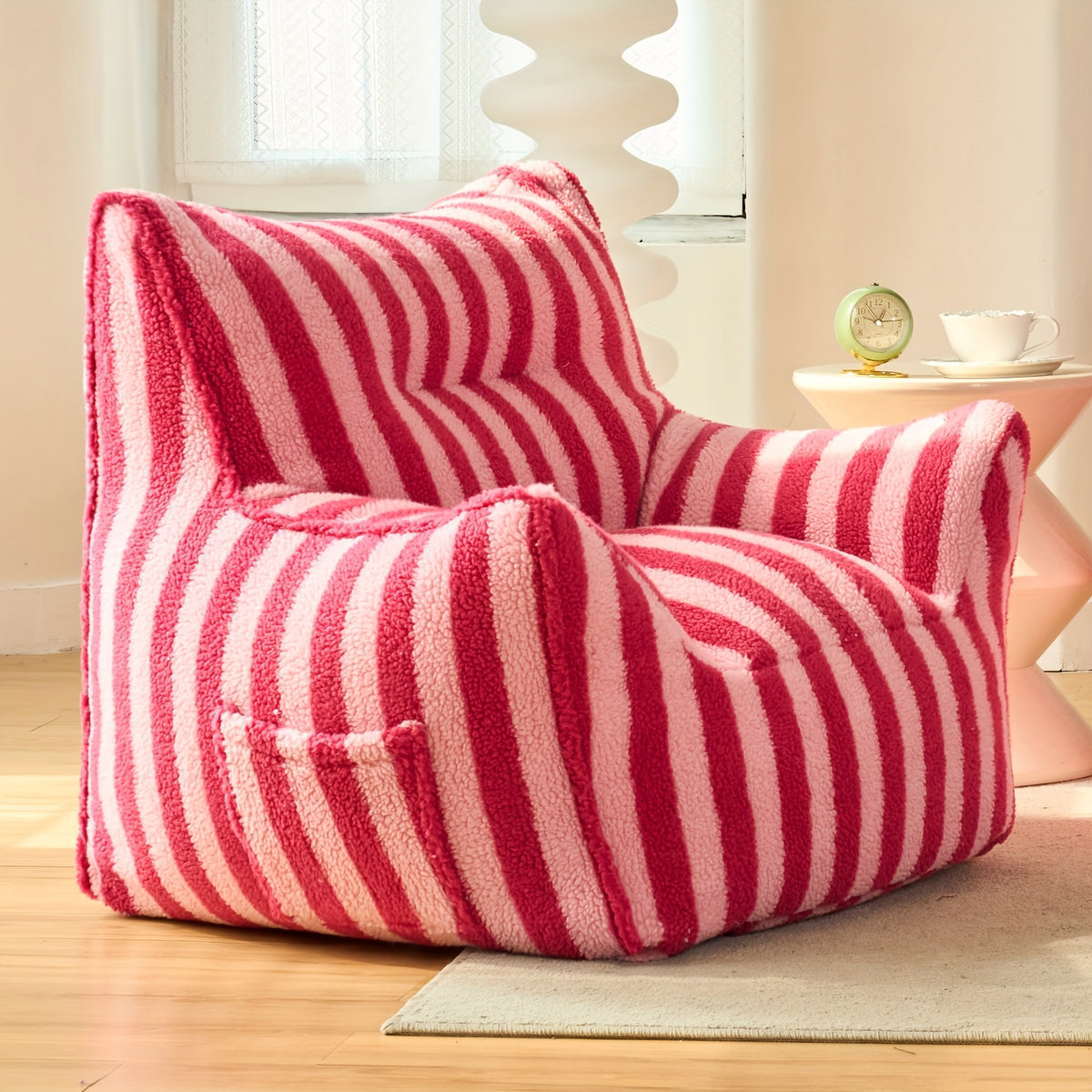 Giant Bean Bag Chairs For Adults With Filling Plush Fluffy Bean Bag Single Sofa And Loveseat With Armrest, Lounge Lazy Floor BeanBag Chair, Cozy Fluffy Couch For Living Room, Bedroom & Dorm