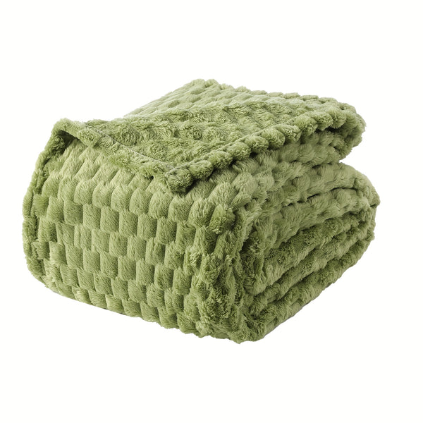 Queen Size Blanket for Couch, Cozy Lightweight Flannel Blanket, Warm Fuzzy Blanket for Winter Bed Sofa Travel (Pink, 60\