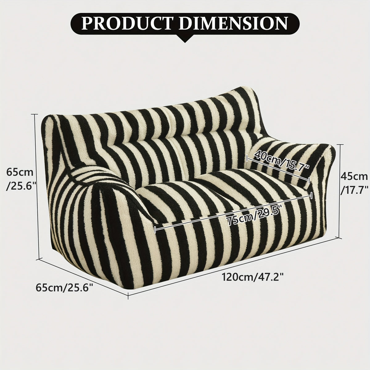 Giant Bean Bag Chairs For Adults With Filling Plush Fluffy Bean Bag Single Sofa And Loveseat With Armrest, Lounge Lazy Floor BeanBag Chair, Cozy Fluffy Couch For Living Room, Bedroom & Dorm