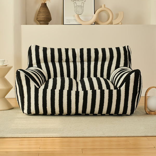 Giant Bean Bag Chairs For Adults With Filling Plush Fluffy Bean Bag Single Sofa And Loveseat With Armrest, Lounge Lazy Floor BeanBag Chair, Cozy Fluffy Couch For Living Room, Bedroom & Dorm