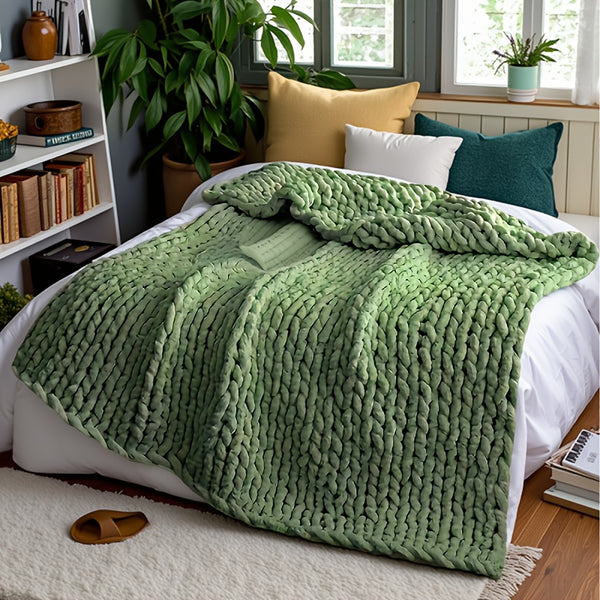 Super Soft And Comfortable Blanket, Thick Blanket Warm And Simple Fashionable Blanket Decoration Sofa Bed Bedroom 51x63 Inches 3 Pounds