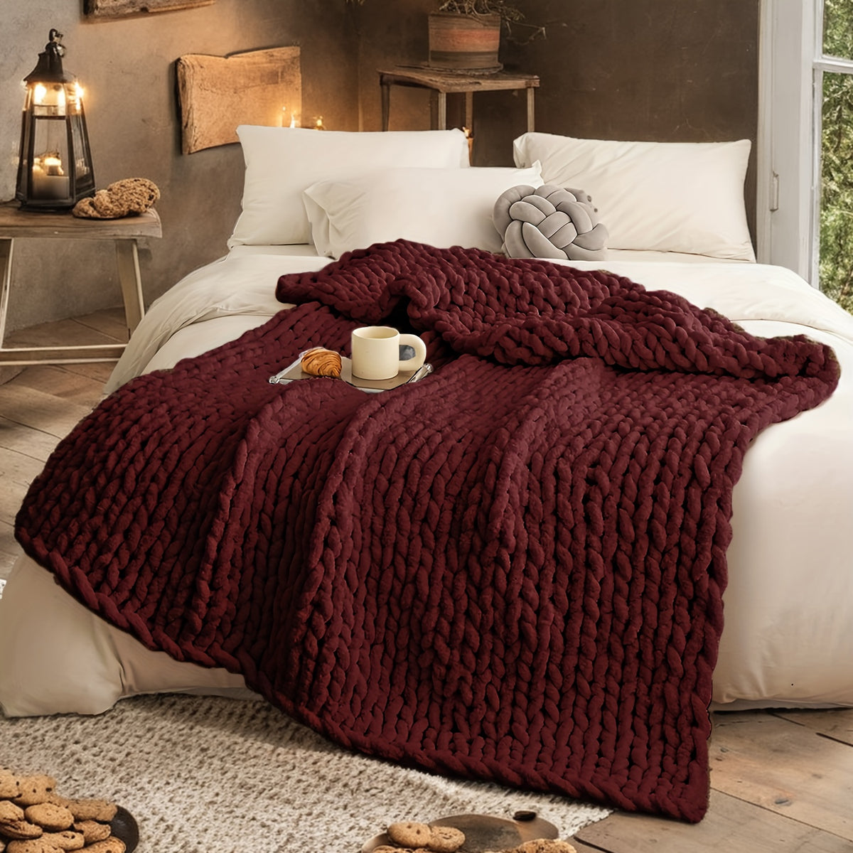 Super Soft And Comfortable Blanket, Thick Blanket Warm And Simple Fashionable Blanket Decoration Sofa Bed Bedroom 51x63 Inches 3 Pounds