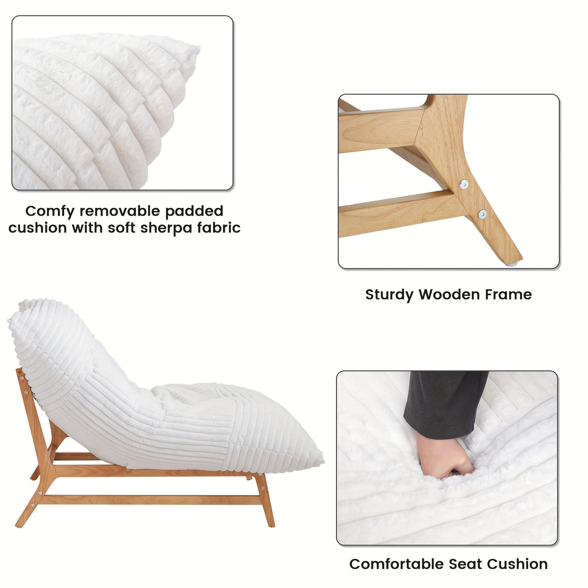 Oversized Chaise Lounge Chair - 47, 24\