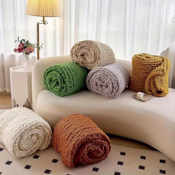 Super Soft And Comfortable Blanket, Thick Blanket Warm And Simple Fashionable Blanket Decoration Sofa Bed Bedroom 51x63 Inches 3 Pounds