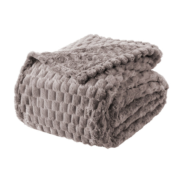 Queen Size Blanket for Couch, Cozy Lightweight Flannel Blanket, Warm Fuzzy Blanket for Winter Bed Sofa Travel (Pink, 60\