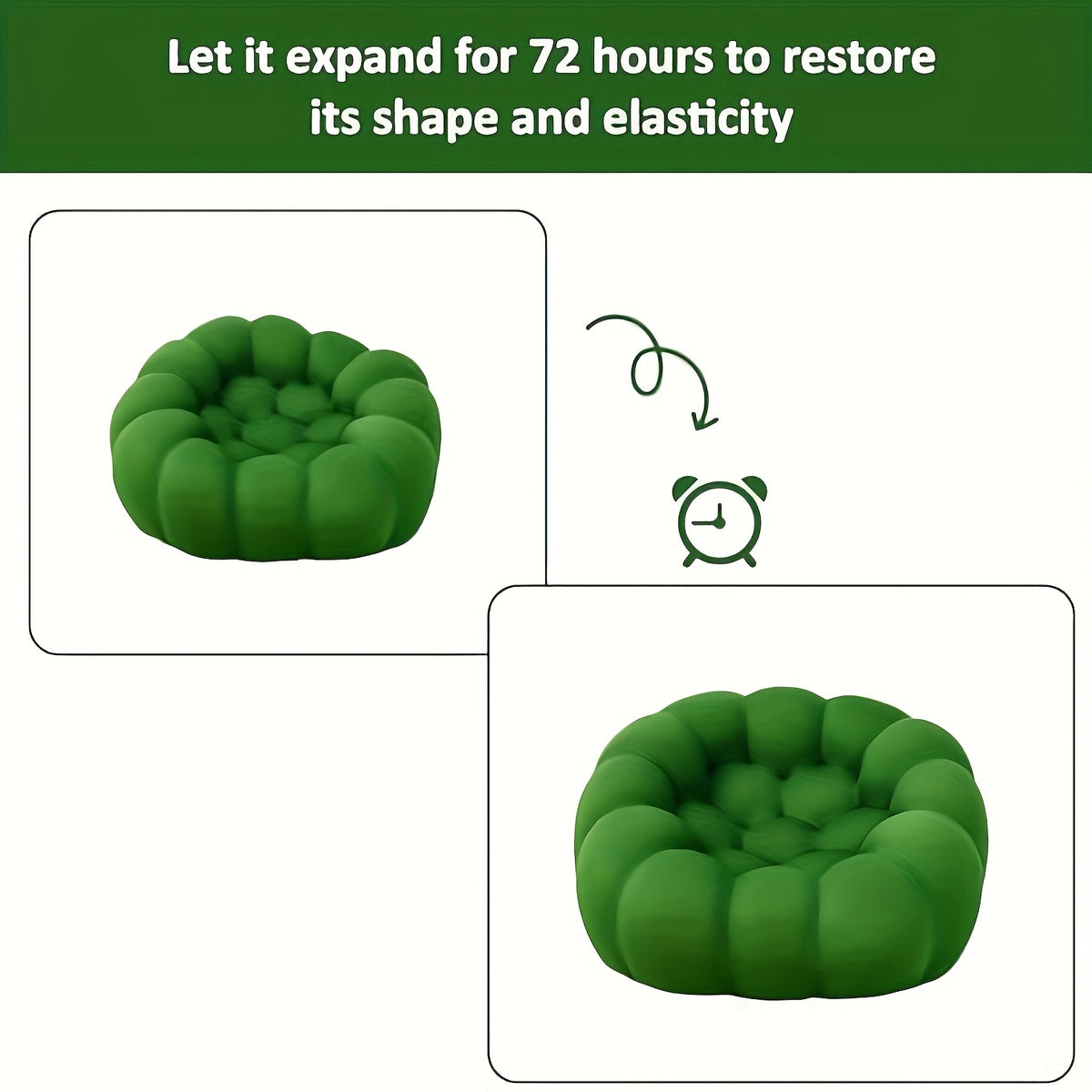 Modern Sofa, Upholstered Oversized Singe Sofas Lounge Chair, Free Installation Bubble Bean Bag Chair with 3D Textile Material, Comfy Lazy Chairs for Living Room, Apartment, Office, Living Room Seating, Apartment Furniture, Oversized Lounge