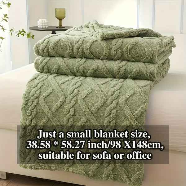 1pc Extra Thick Plush Fleece Blanket - Ultra Soft Luxury Bedspread\u002FThrow - All-Season Couch, Bed, Travel - Beige, Brown, Gray, Blue, Green, Pink, Black, White, - Elegant Home Decor in Neutral Tones - Cozy Warmth for Modern Interiors - Lamb Fleece wit