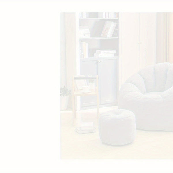 LAMERGE Beanbag Chairs with Foot Stools, Soy Bag Chairs And Foot Stools, Indoor Recliners, Comfortable And Lazy Sofa Chairs And Foot Stools, Reading Chairs for Living Rooms, Bedrooms, Essential Home Furnishings for Home Relaxation