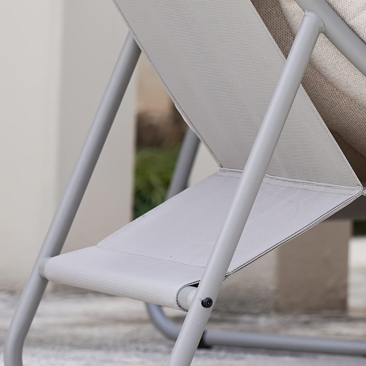 4pcs Outdoor Patio Furniture Set with Removable Cushions & Coffee Table - Heavy-Duty Metal Frame, All-Weather Grey Sectional Sofa with Loveseat, 2 Armchairs & Coffee Table, Garden Furniture, Patio Furniture Outdoor