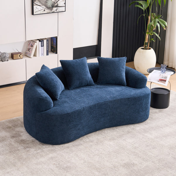 Ly-025s Curved Loveseat Sofa - 65\