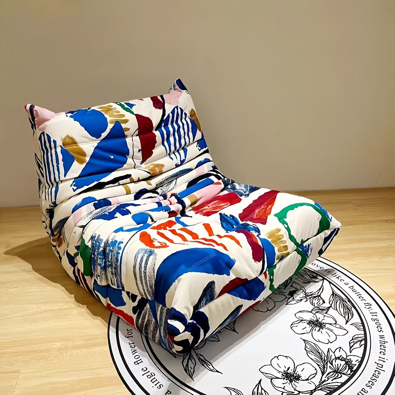 Colorful Lazy Sofa, Bean Bag Chair, Living Room Specialty Sofa, Single Leisure Chair, Sponge-filled Upholstered Sofa, Fireplace Chair, Single Sofa