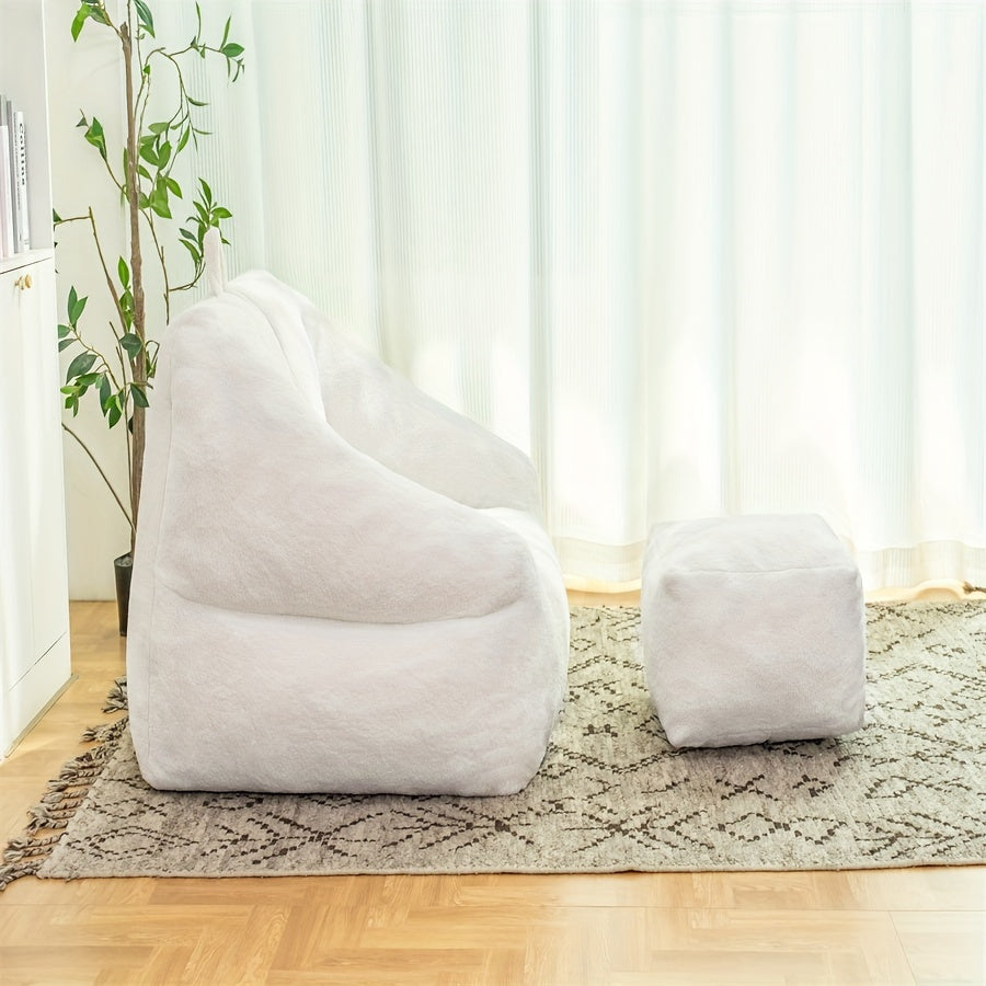 Bean Bag Chair With Filler, Bean Bag Sofa With Tufted Soft Stuffed Filling, Fluffy And Lazy Sofa, Comfy Cozy BeanBag Chairs With Memory Foam For Dorm, Apartment, Living Room