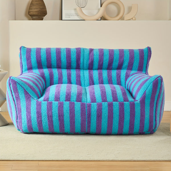 Giant Bean Bag Chairs For Adults With Filling Plush Fluffy Bean Bag Single Sofa And Loveseat With Armrest, Lounge Lazy Floor BeanBag Chair, Cozy Fluffy Couch For Living Room, Bedroom & Dorm