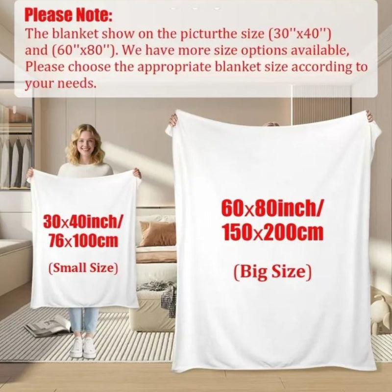 1pc Halloween Cat & Pumpkin Fleece Blanket - All-Season Cozy 250-300 GSM Flannel Throw with Cats, Jack-O'-Lanterns & Bats - Soft Warm Bed, Couch, Camping, Office Blanket - Machine Washable Gift for Pet Lovers, Spooky Home Decor (Orange & ) - Perfect