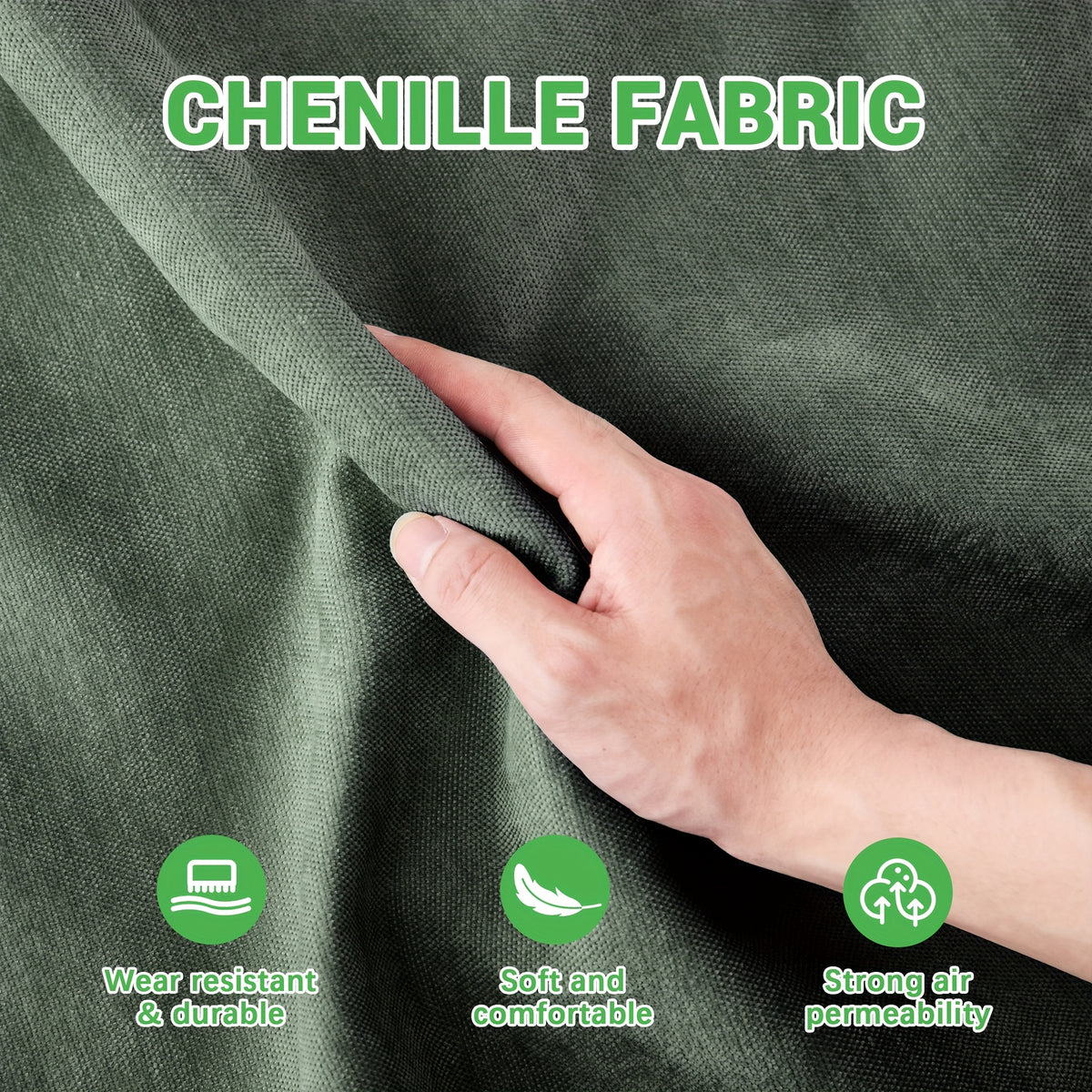 The Three-piece Suede Sofa Bed Is Equipped with Ergonomically Designed Lumbar Support Cushions And Deep Seating, Suitable for Living Rooms, Guest Rooms, And Apartments.