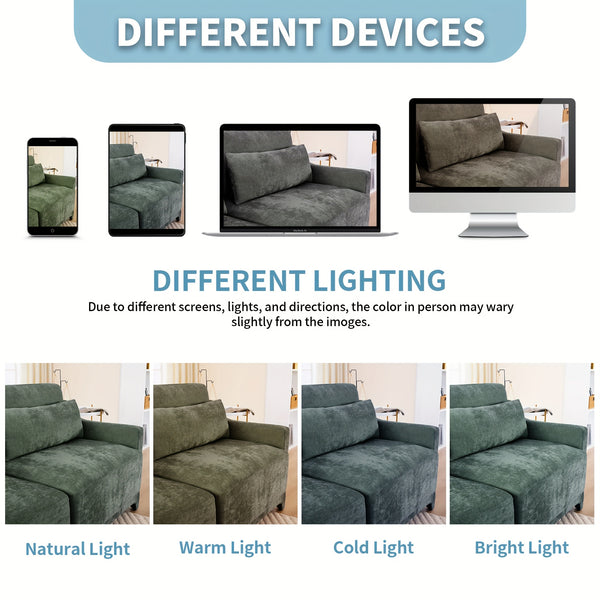 The Three-piece Suede Sofa Bed Is Equipped with Ergonomically Designed Lumbar Support Cushions And Deep Seating, Suitable for Living Rooms, Guest Rooms, And Apartments.