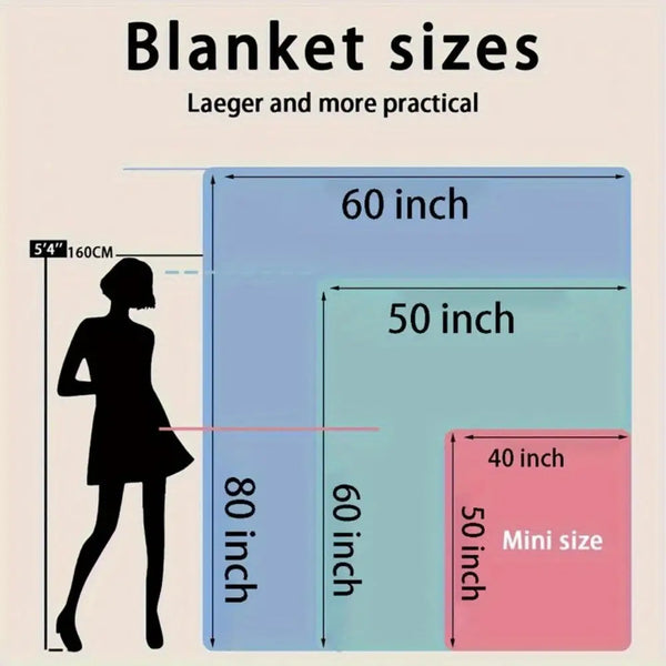 Soft & Cozy Halloween Flannel Blanket - Heavyweight 280GSM Plush All-Season Throw with Black & White Spooky Bat, Pumpkin, Witch Hat, Bats, Ghosts, Witches & Cauldrons Print - Machine Washable Sofa Bedspread for Couch, Bed, or Floor - Cozy Fall & Halloween