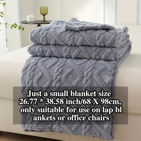 1pc Extra Thick Plush Fleece Blanket - Ultra Soft Luxury Bedspread\u002FThrow - All-Season Couch, Bed, Travel - Beige, Brown, Gray, Blue, Green, Pink, Black, White, - Elegant Home Decor in Neutral Tones - Cozy Warmth for Modern Interiors - Lamb Fleece wit