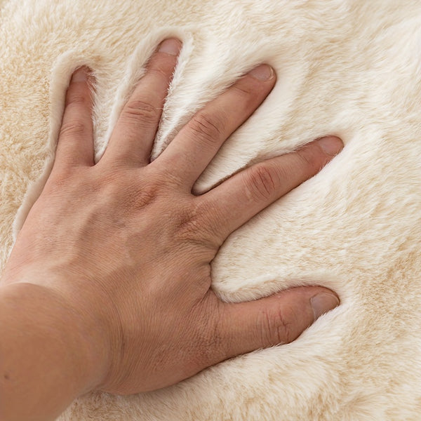 1pc Imitation Rabbit Fur Sofa Cover, Thickened Winter Plush Sofa Towel, Sofa Blanket, Anti Dirt And Pet Scratch Sofa Slide Cover, Furniture Protection Cover, Bedroom, Office, Living Room, Home Decoration Local Warehouse