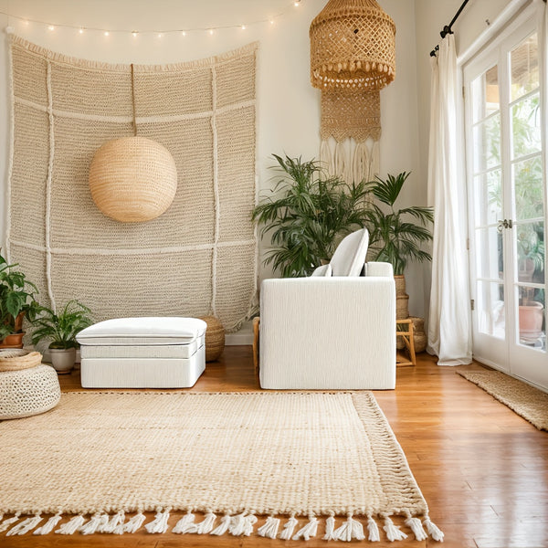 Modern Style Armchair, Chenille Cushion Sofa - Lazy Sofa, Single Sofa - Suitable For Living Room, Bedroom, Office Furniture, Living Room Chair With Footrest, Single Person Leisure Chair