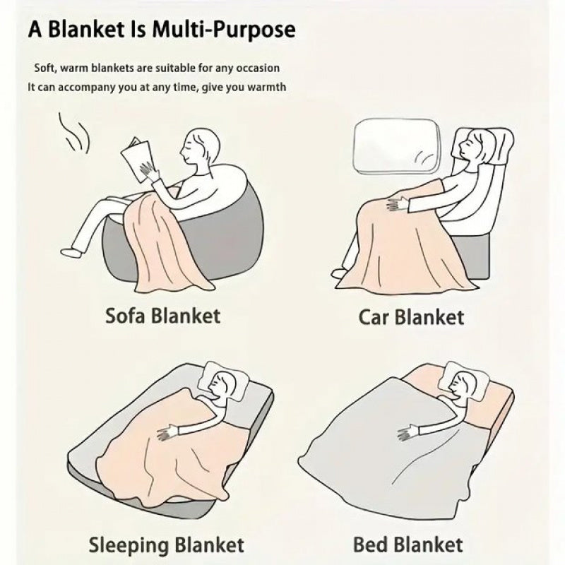 280GSM Heavyweight Flannel Throw Blanket - Super Soft Warm Cozy All-Season Bedspread, Autumn Pumpkin Maple Leaf & Plaid Print in Brown\u002FBeige\u002FWhite\u002FOrange, Contemporary Bedspread for Sofa, Bed, Travel, Home Decor - Luxury Fleece Blanket with