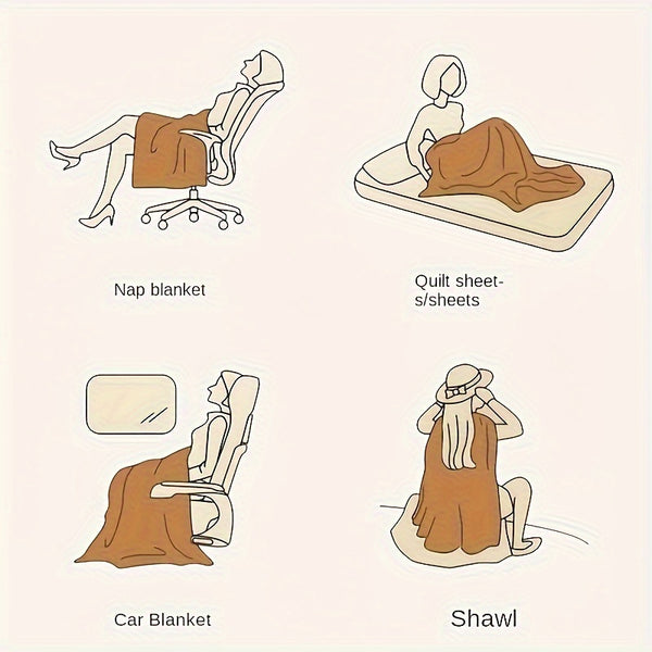 One Piece of Thickened Polar Velvet Sofa Towel, Suitable for All Seasons, Pet Friendly, Anti-Cat Scratch, Dust Protection, Cushion Cover, Can Be Used as Office Resting Blanket, Nap Blanket, Shawl, Suitable for Kitchen and Living Room Sofa Cover