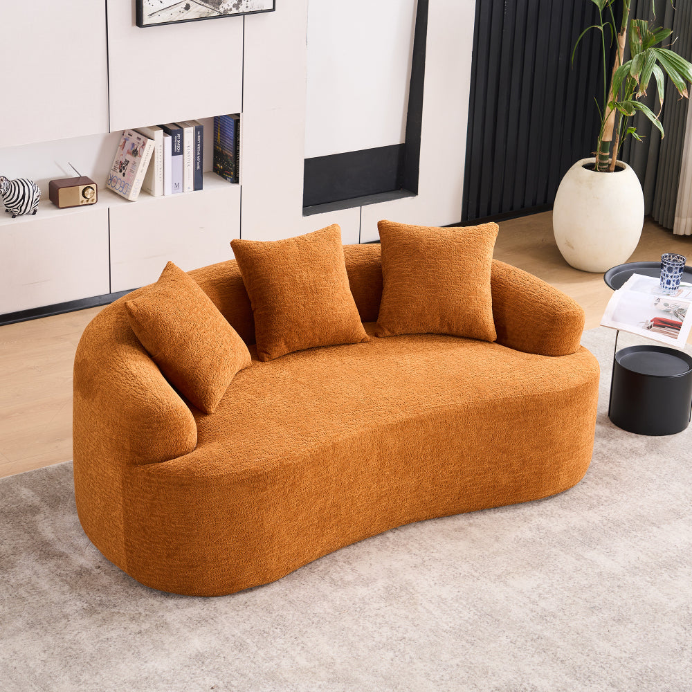 Ly-025s Curved Loveseat Sofa - 65\